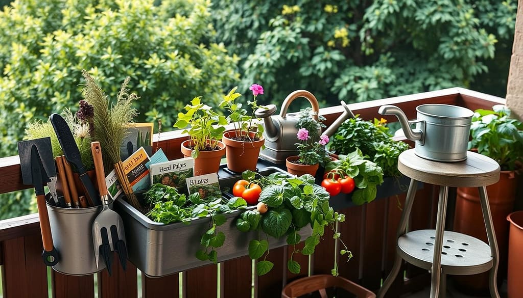 Attrezzi indispensabili per il balcone orto