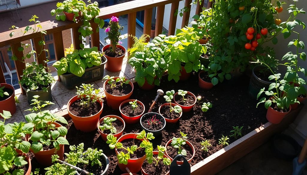terreno orto in balcone