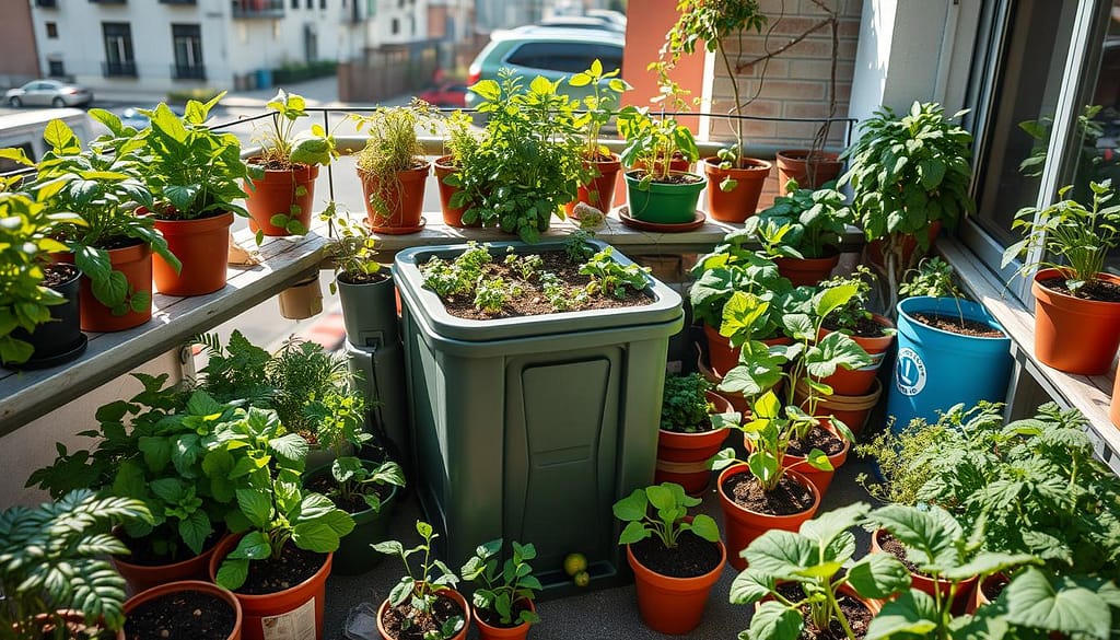 compostiera balcone
