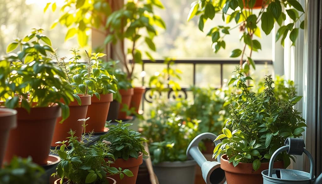 cura piante aromatiche balcone