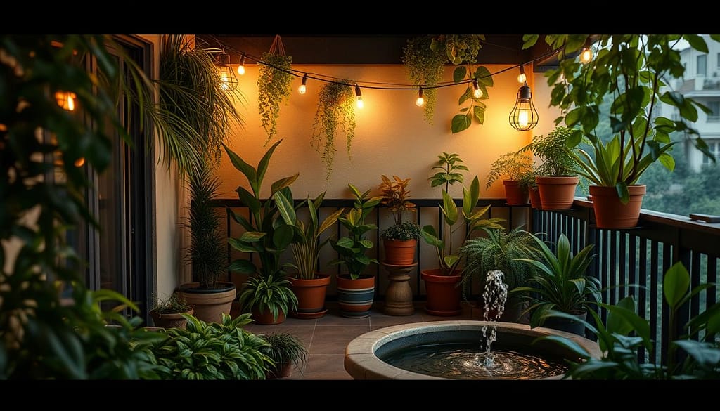 illuminazione balcone