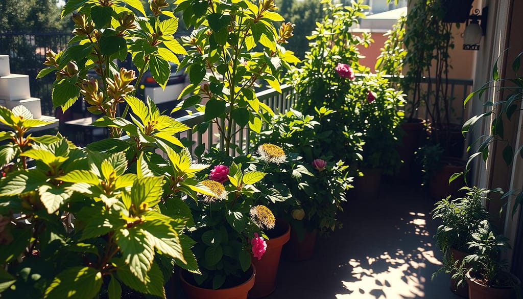 luce e ombra piante