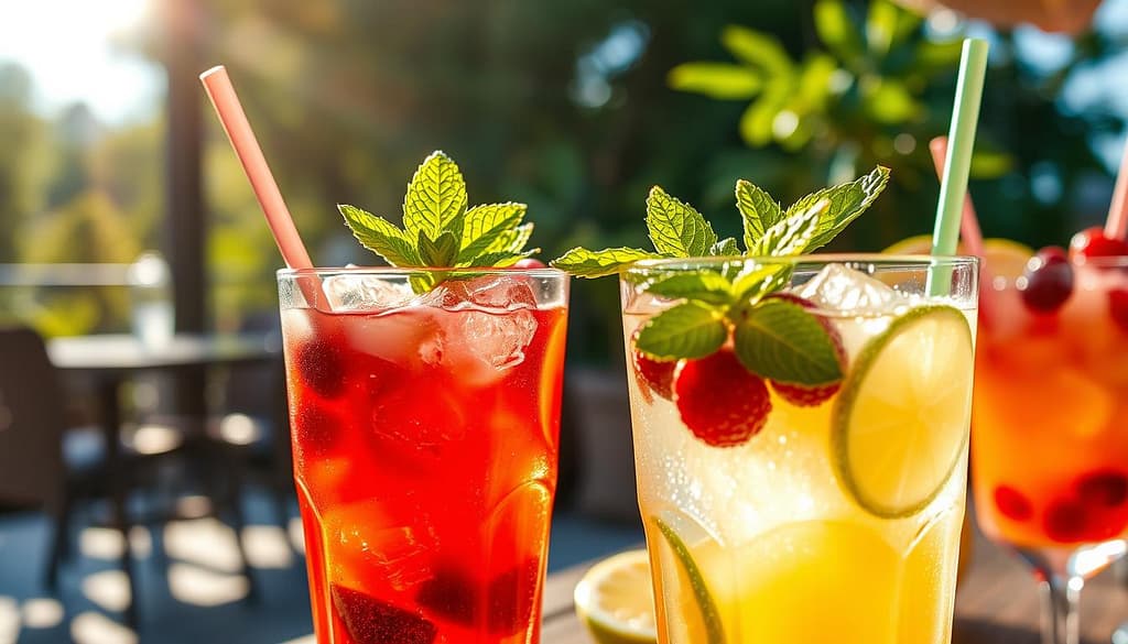 uso della menta in cocktail e bibite rinfrescanti