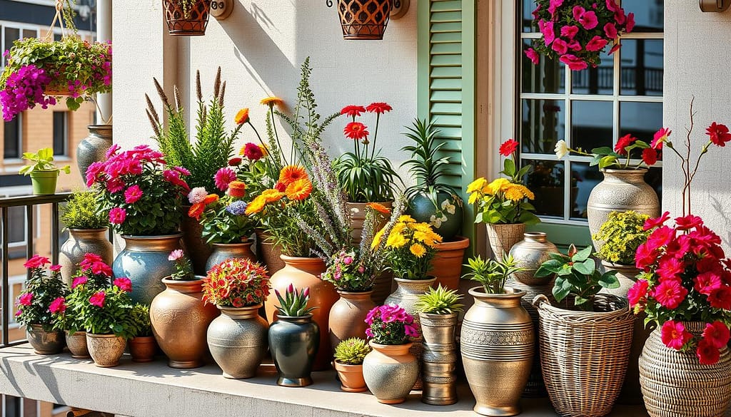 vasi decorativi per balconi