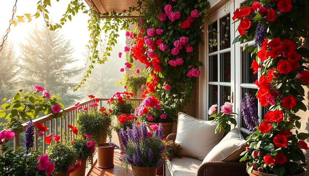 idee per un balcone profumato