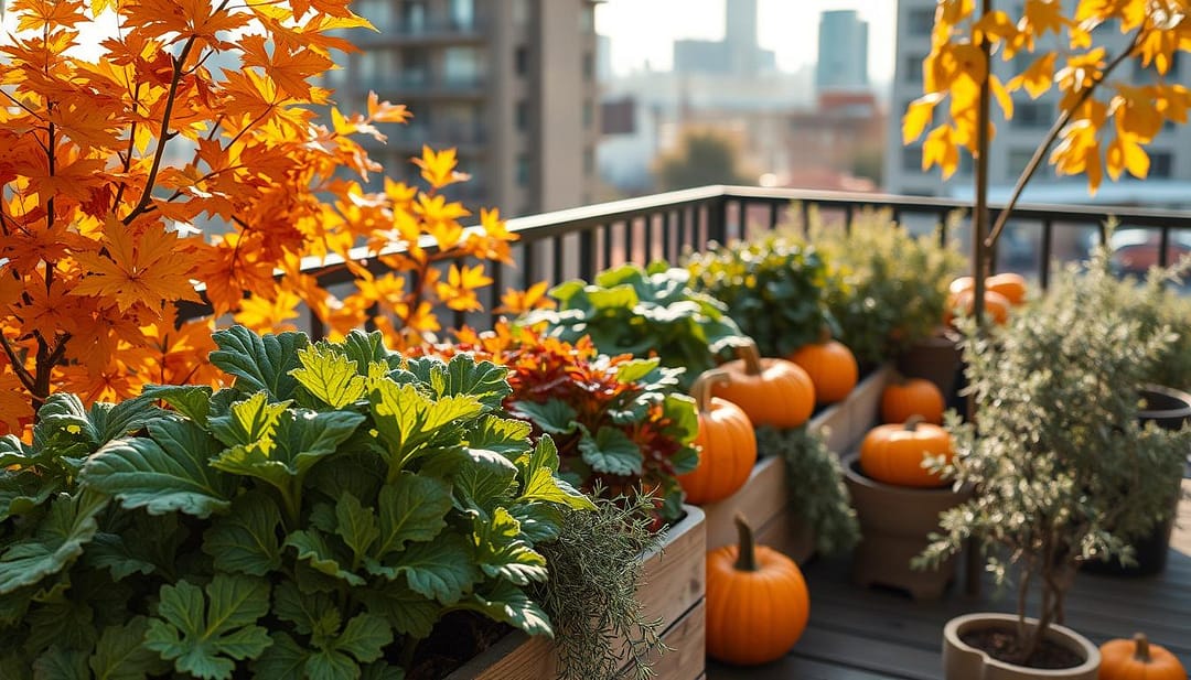 orto balcone autunno, coltivare stagione