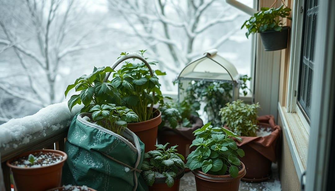 proteggere orto balcone freddo
