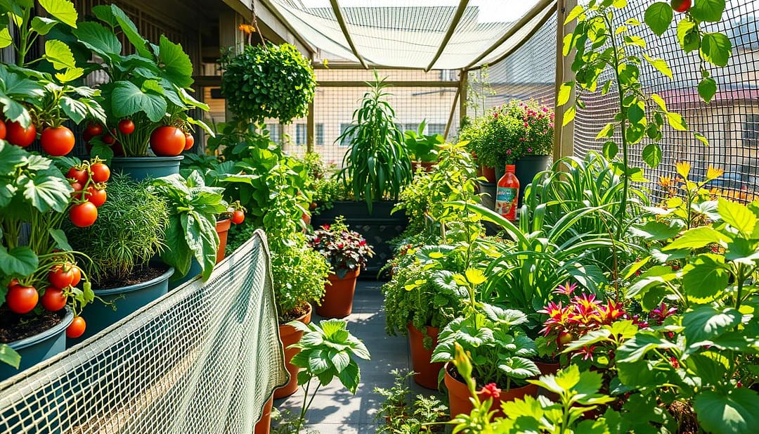 reti protezioni orto balcone