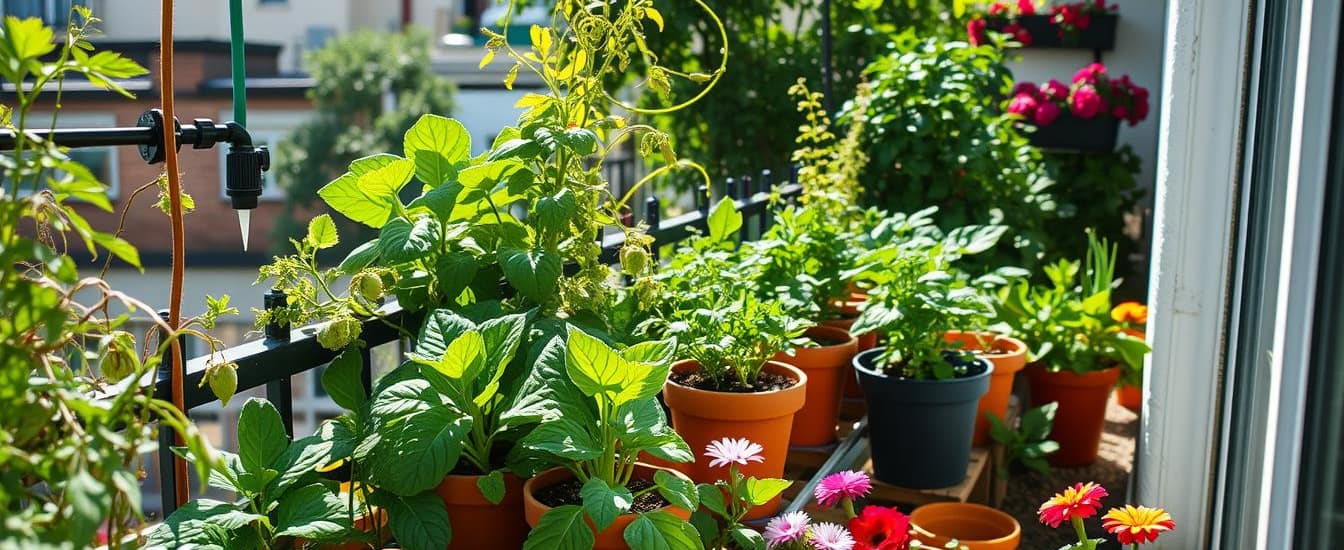Irrigare orto sistemi balcone