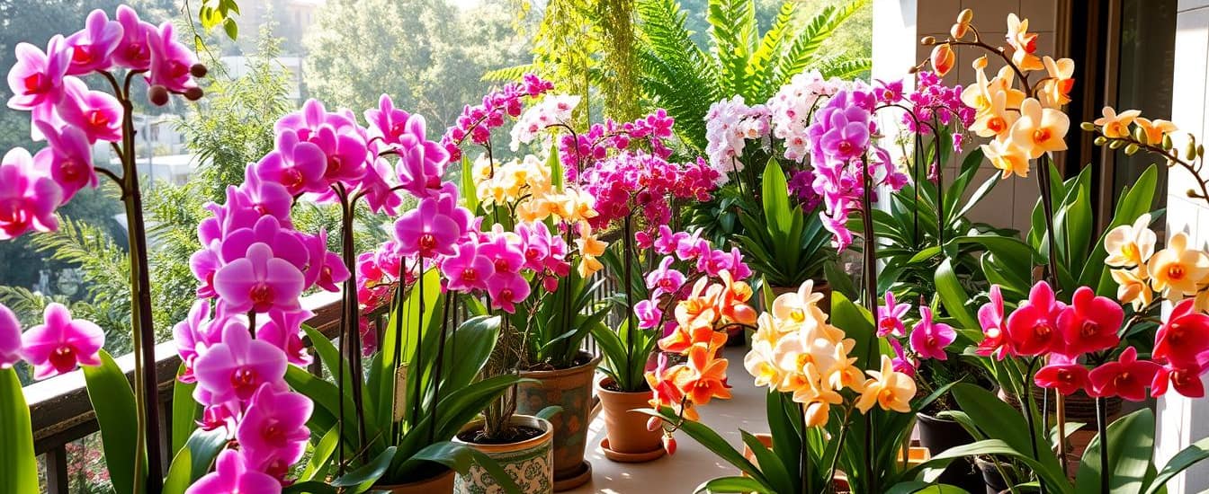 orchidee balcone, coltivare orchidee