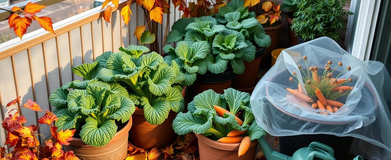 preparare orto balcone inverno