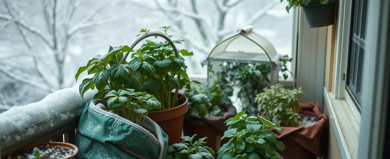 proteggere orto balcone freddo