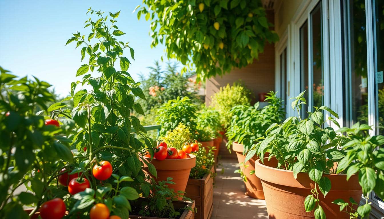 orto balcone caldo estivo, protezione