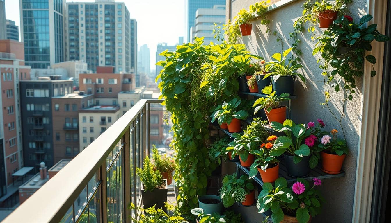 orto verticale balcone, risparmiare spazio