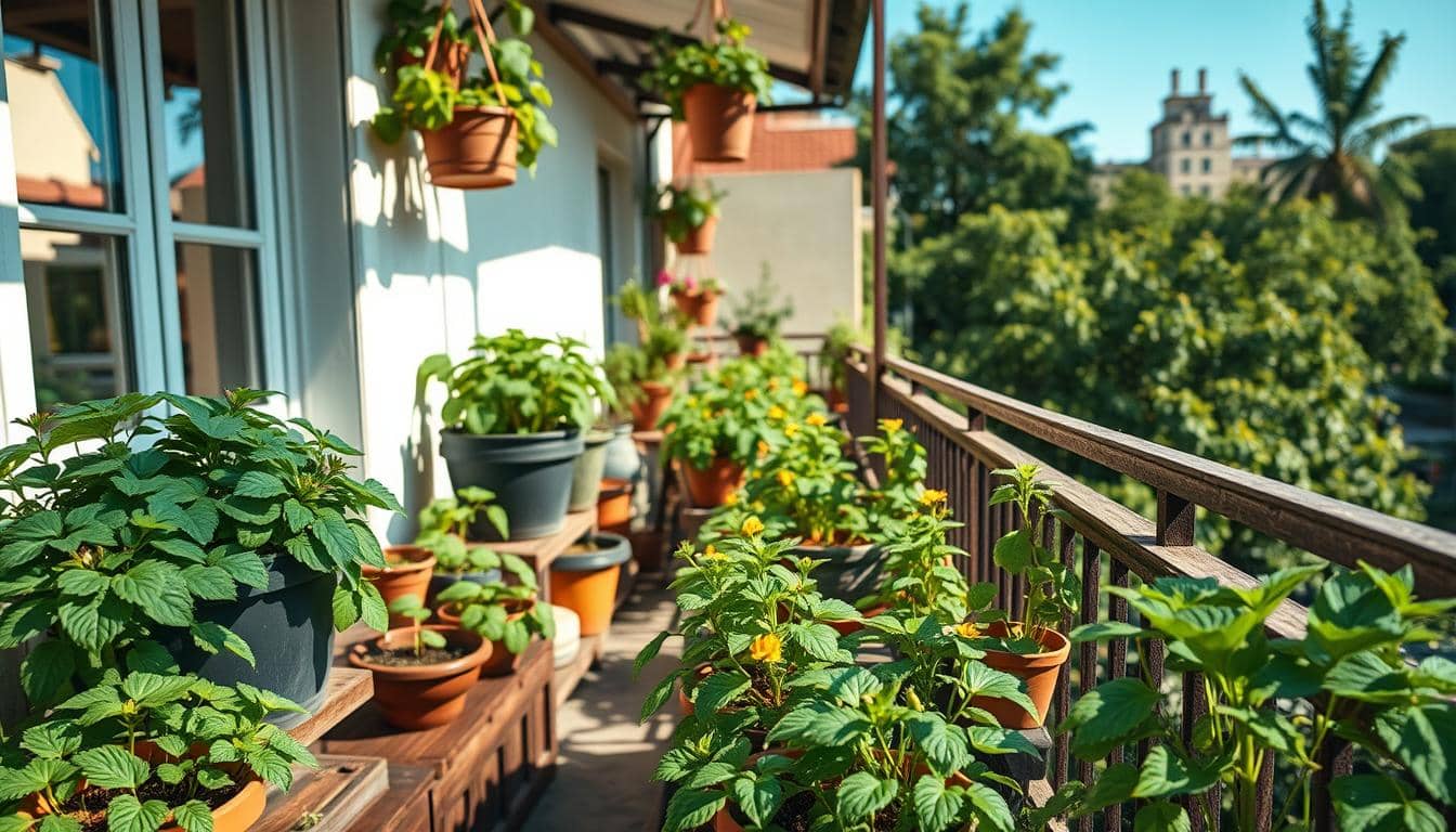 patate in vaso balcone