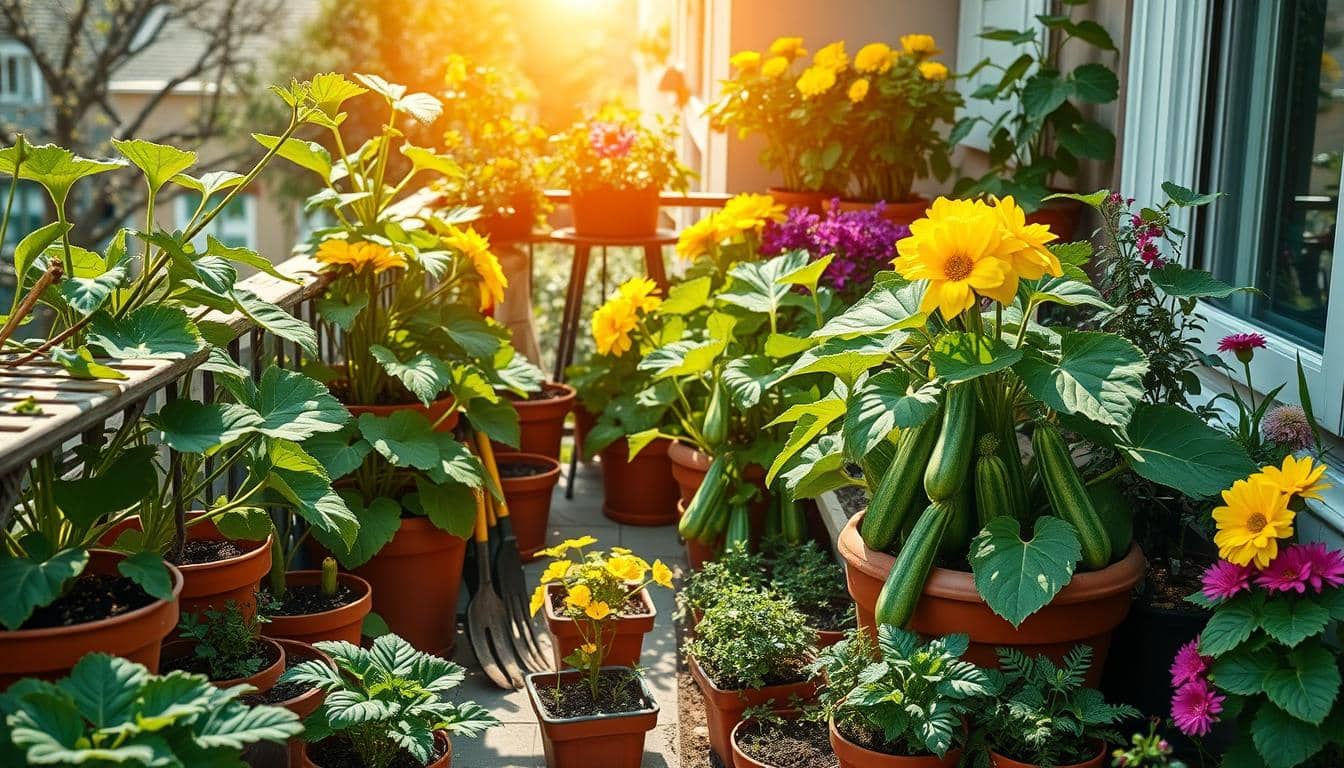 piantare zucchine vaso balcone