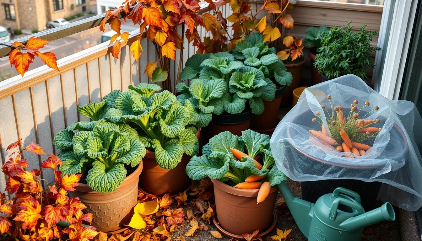 preparare orto balcone inverno