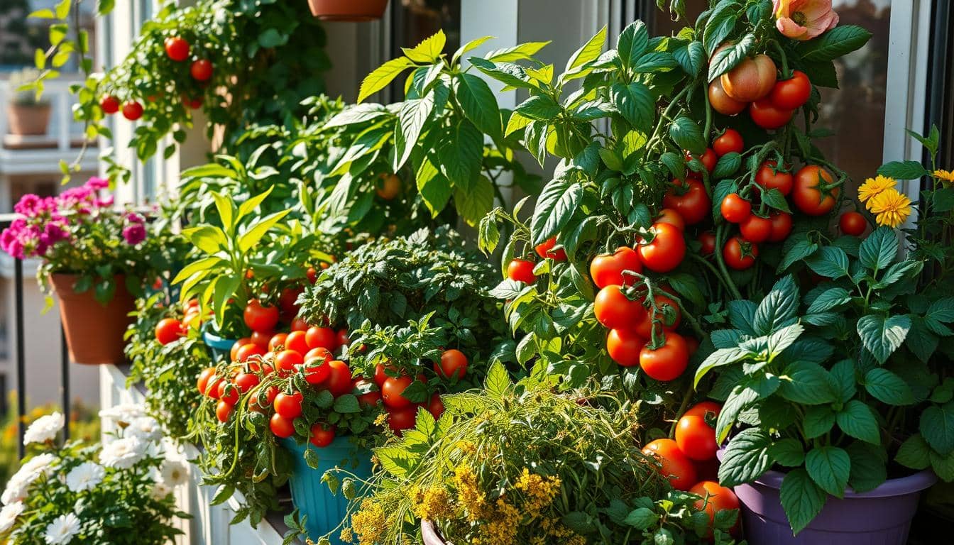 raccolto abbondante, orto balcone