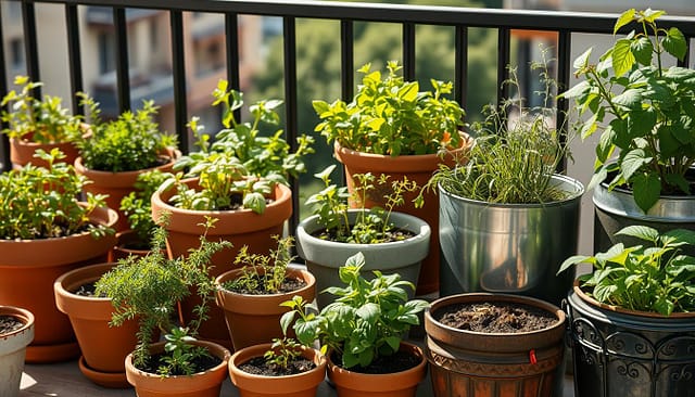 Tipi di vasi per orto in balcone