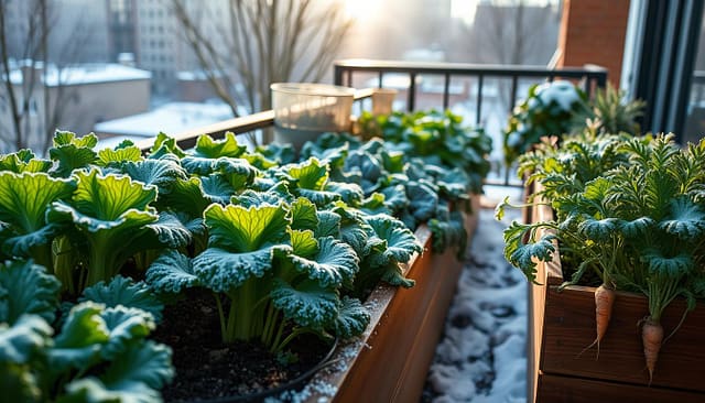 orto balcone invernale