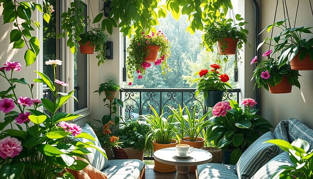 vantaggi balcone verde