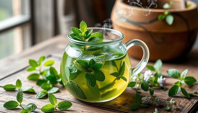 Infuso di menta piperita Infuso di menta piperita