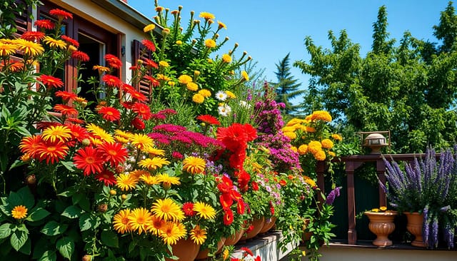 Fiori stagionali e piante perenni da balcone